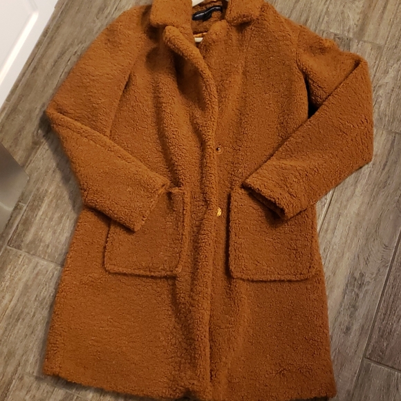 French Connection Walker Teddy Coat XS - Picture 5 of 8
